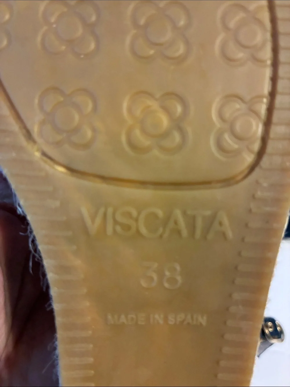 Viscata, Espadrille Wedges, Size EU 38/ US 7, Blue